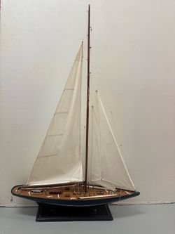 Handcrafted Sailboat Model