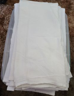 10 SMALLER COTTON DISH TOWELS FOR EMBROIDERY