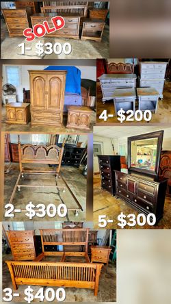 VARIOUS BEDROOM FURNITURE (info in description)