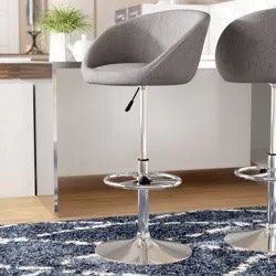 Two Nordin Adjustable Height Swivel Bar Stools
