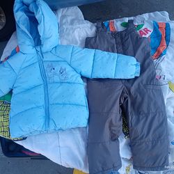 BLUEY 3t warm winter coat and snow bibs