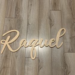 Wooden  Name Sign 