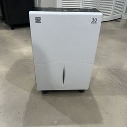 White Kenmore 30 Pint 24 Hour Dehumidifier