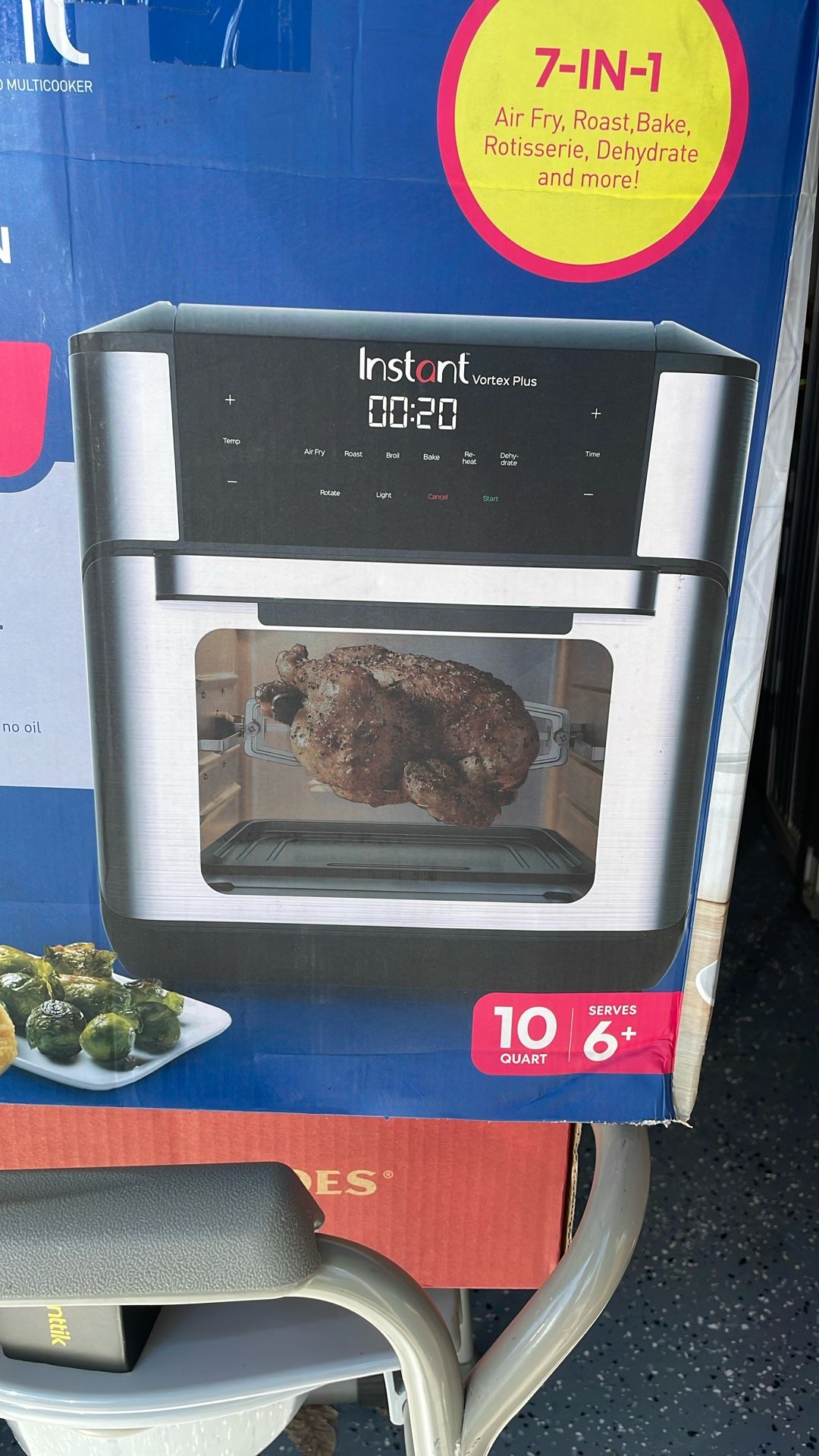 Instant Pot Vortex Plus 10-Quart Air Fryer Oven with 7-in-1 Cooking Functions