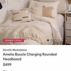 Dormify Amelia Boucle Charging Headboard 