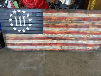 Custom Wood Flag