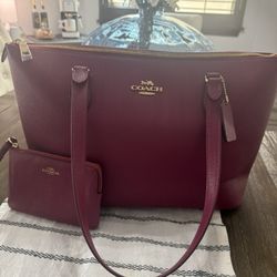 Coach Maroon Bag 