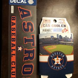 Wincraft/MLB Houston Astros Can Cooler and Decal Sticker