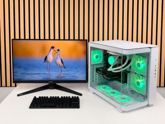 White Gaming PC RTX 5060 8GB / Ryzen 5 7500X3D / 16GB DDR5 / 1TB SSD