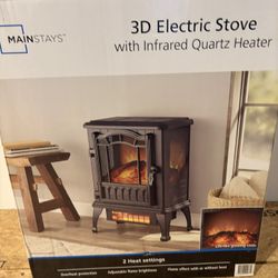 3D Electric stove With Infrared Quartz HEATER
