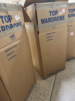 6 large wardrobe boxes