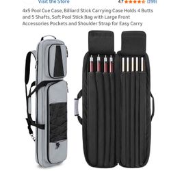 4x5 Pool Cue Carrying Case 