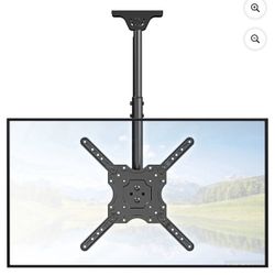 MOUNT PRO Ceiling TV Mount for Most 26-65 inch TVs, 8 Height Adjustable Settings Full Motion Swivel and Tilt Hanging TV Wall Mount Bracket, Max VESA 4