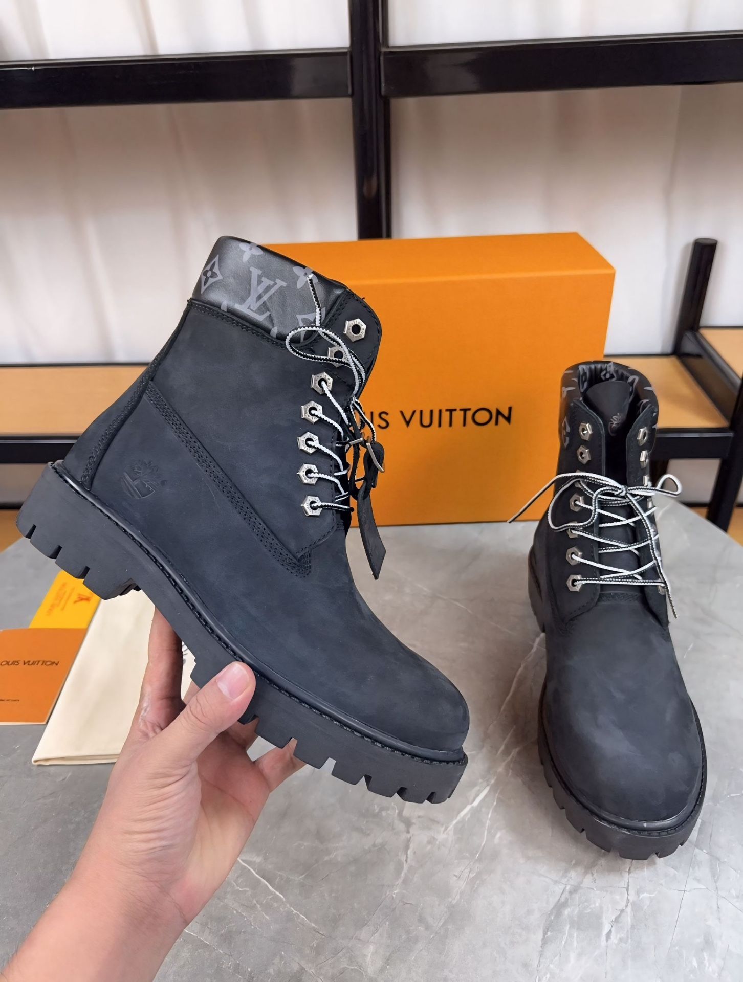 LV x Timberland Style Premium Boots (New with Box)