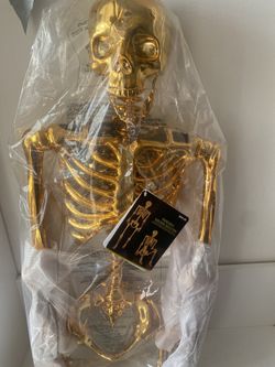 Golden Foldable Human Skeleton 
