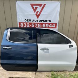 2021  2024 Chevy Silverado 1500 Front Right Passenger and Right Rear Passenger Side Doors