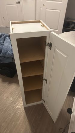 All white cabinet