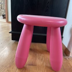 4 Pink IKEA Children’s Stools