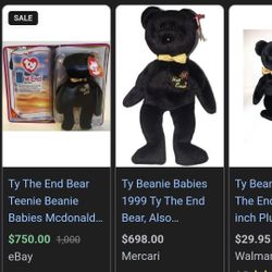 The End TY Beanie Baby