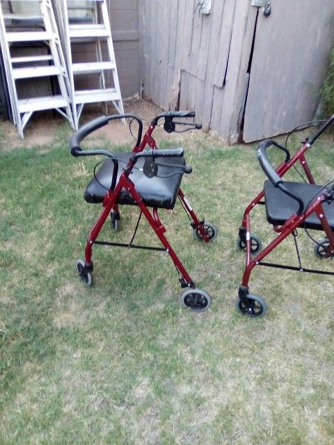 Extra Heavy Duty Foldable Height Adjustable Extra Wide Seat Walker With Locking Brakes