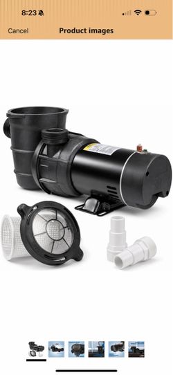 XtremepowerUS 1.5HP Above Ground Swimming Pool Pump 2-Speed Pump Spa 1.5" inch High Flow Dual Speed Self Filter Basket w/ Pool Hose Adapter 40 $99
