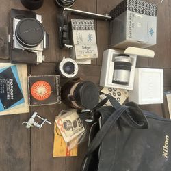  Vintage Topcon Re Super Camera Extra Lenses Etc 