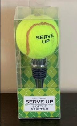 Serve Up Tennis Ball Bottle Stopper & More