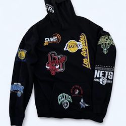 Ultra Game NBA Men's Multi-Team Logo Pullover Hoodie.