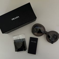 Authentic Prada Minimal Baroque PR 27NS In Grey-Brown