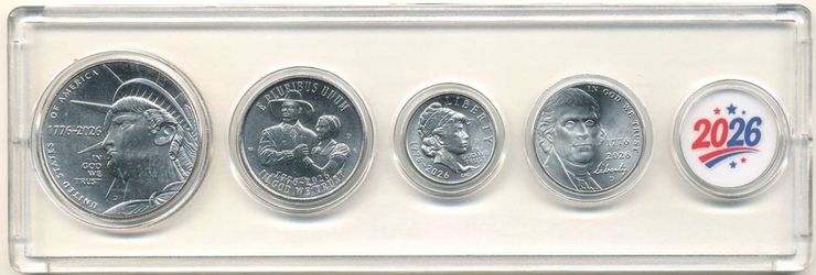 US 250th Anniversary Coin Set