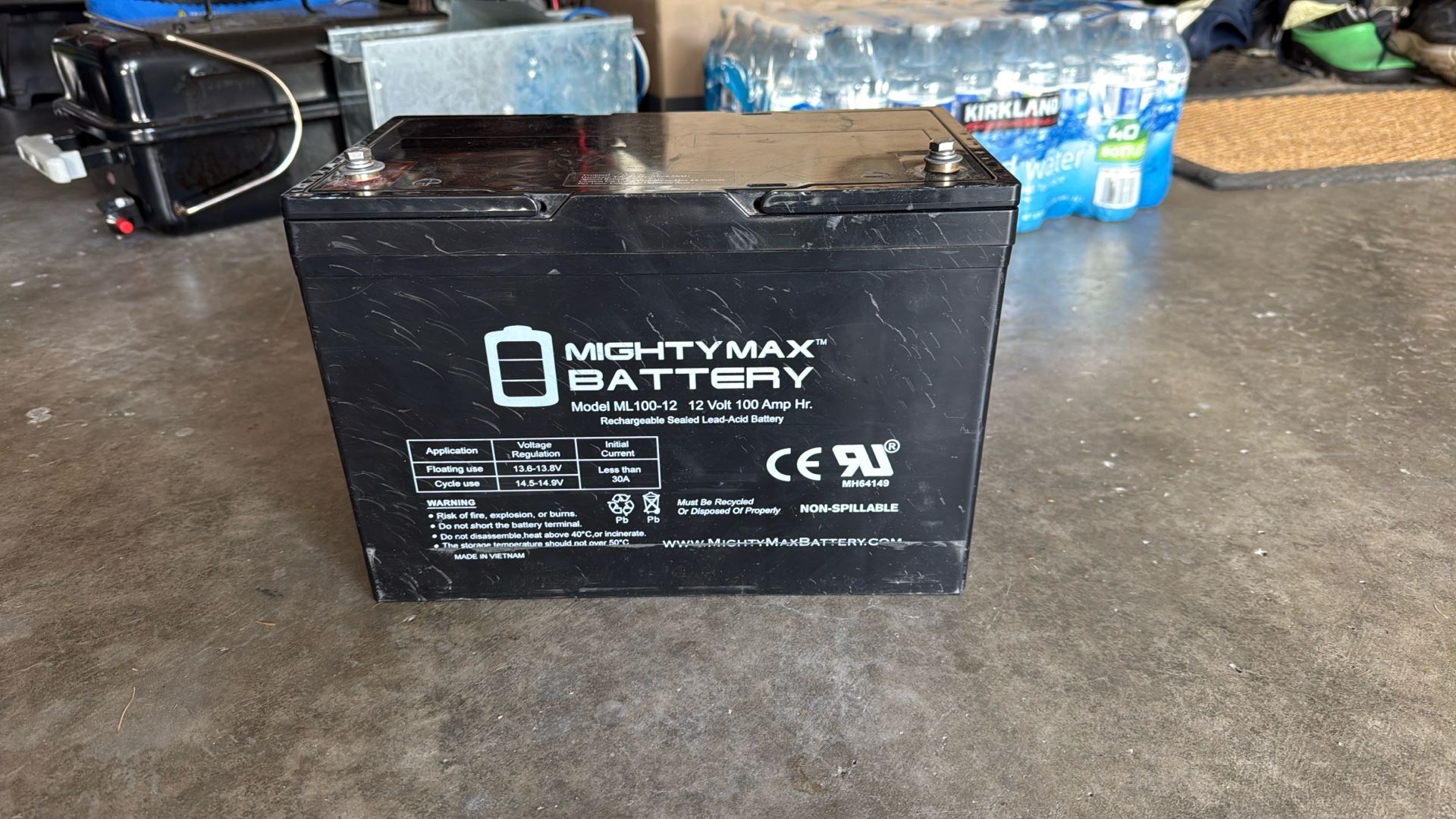 MIGHTY MAX 12v 100 Amp Hr AGM Battery