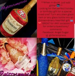 Holiday special ‼️‼️50.00 For ANY and ALL size bottles and ANY decorations as well.
