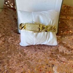 Pulsera Mónaco 14 K Gold Plated 