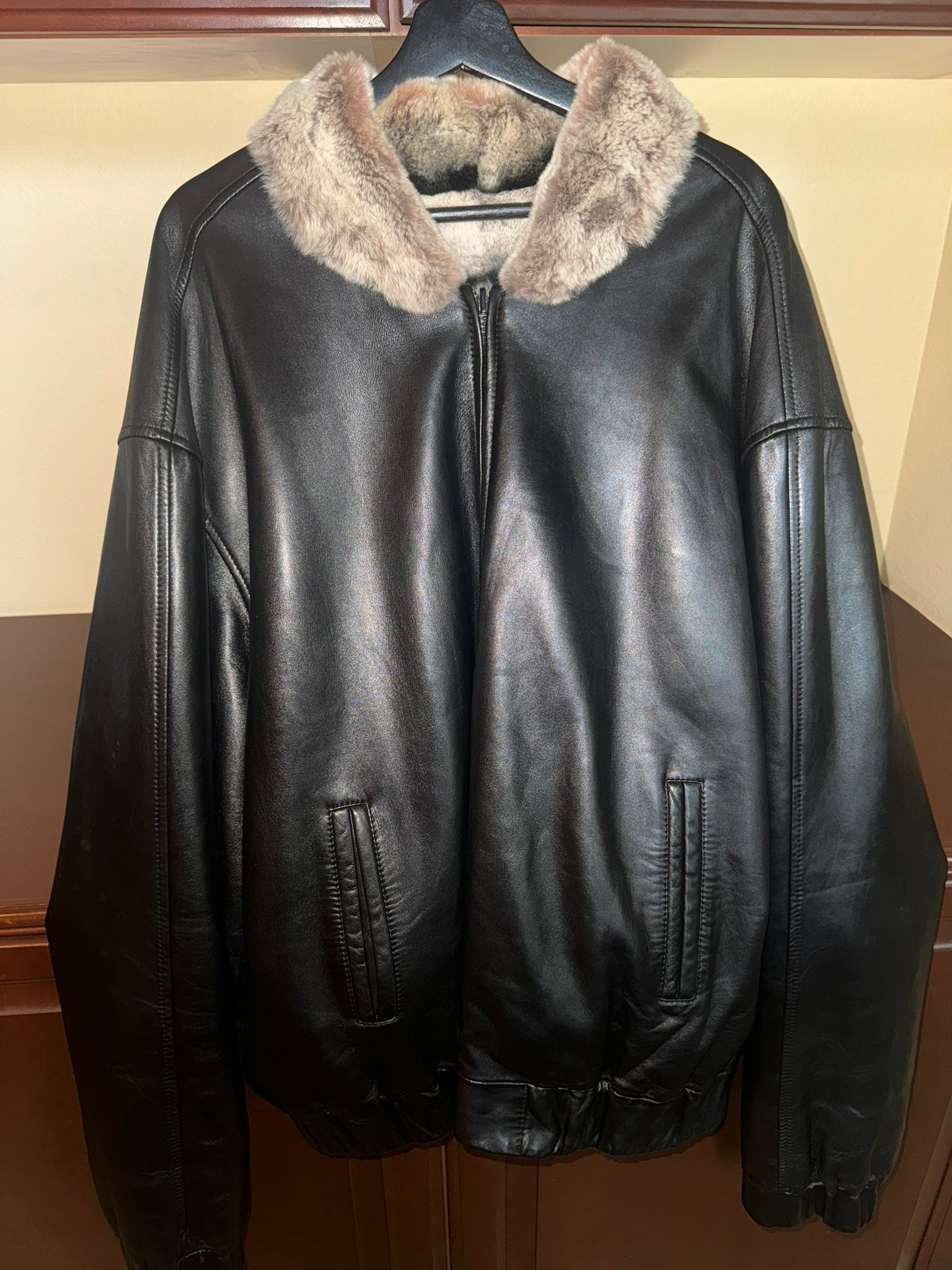 Chinchilla Leather Jacket