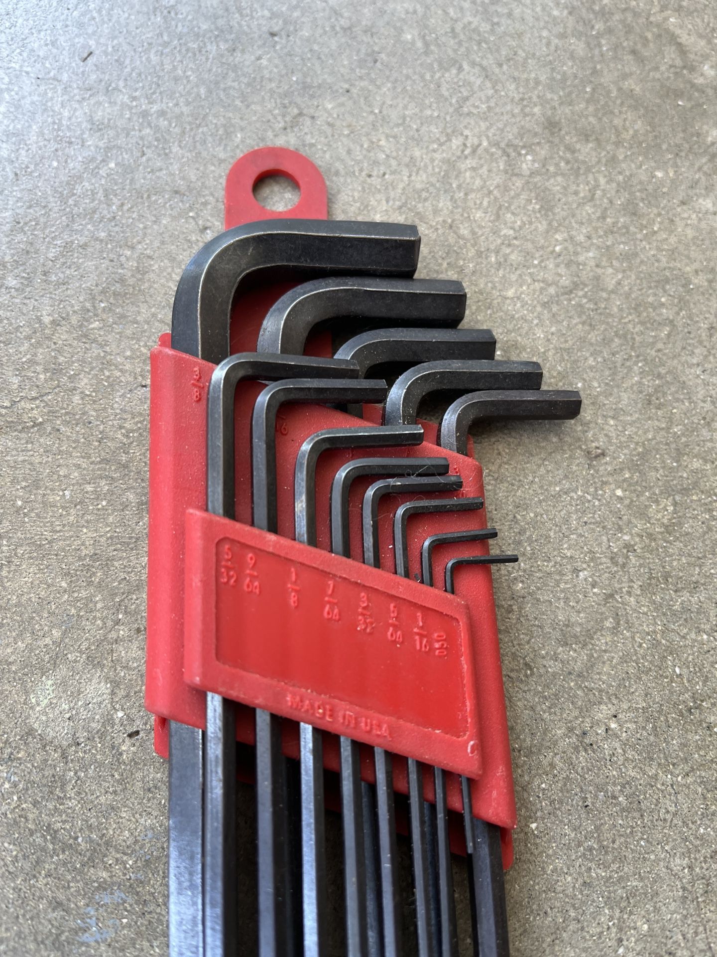 Vintage 13 Piece Hex Key Set