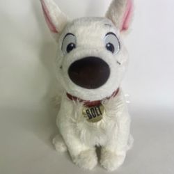 Disney Store Parks BOLT 12in Stuffed Animal Plush Toy WHITE Puppy Dog