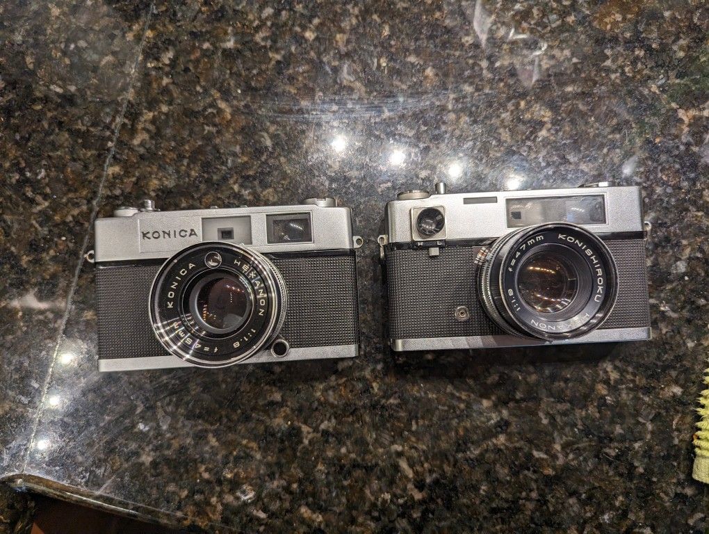 2 Konica Cameras 60 Each Tested And Working
