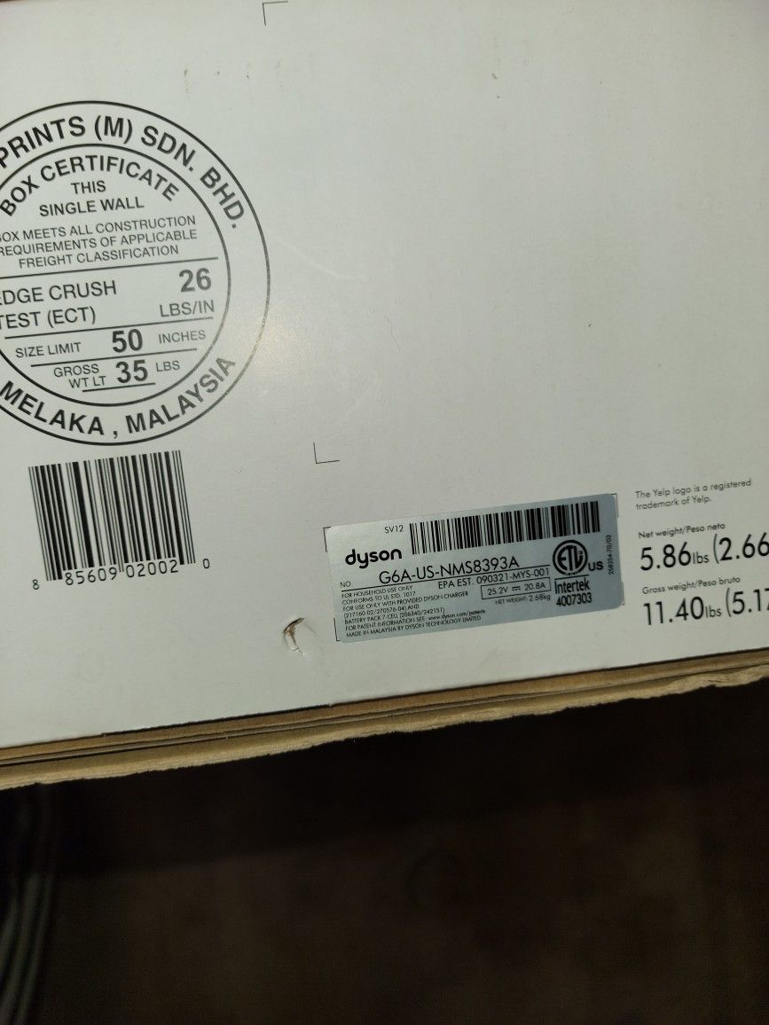 Dyson V12 Detect Slim vacuums Brand New