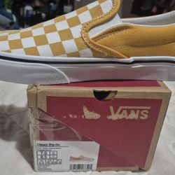 Checkered Slip On Vans