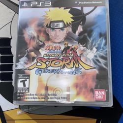 Naruto Shippuden Ultimate Ninja Storm Generations PS3 Sealed New