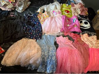 Big lot of girls clothing size 4T to Small (Disney included)