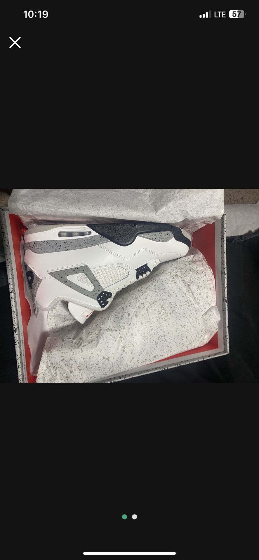 Jordan 4 White cement