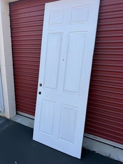 36”w, 94”h, main entrance solid door