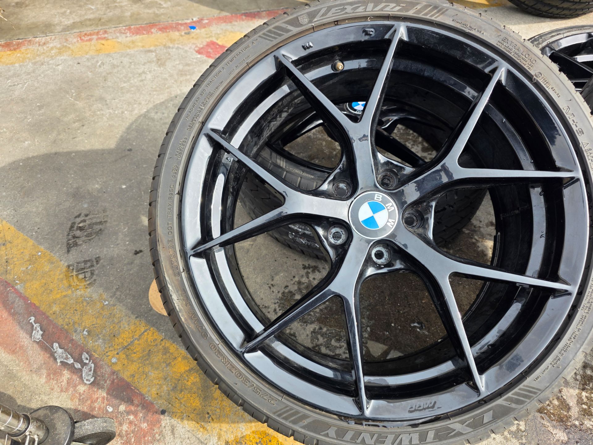 20" MRR Glossy Black Wheels & new Tires For BMW X3 2012-2017