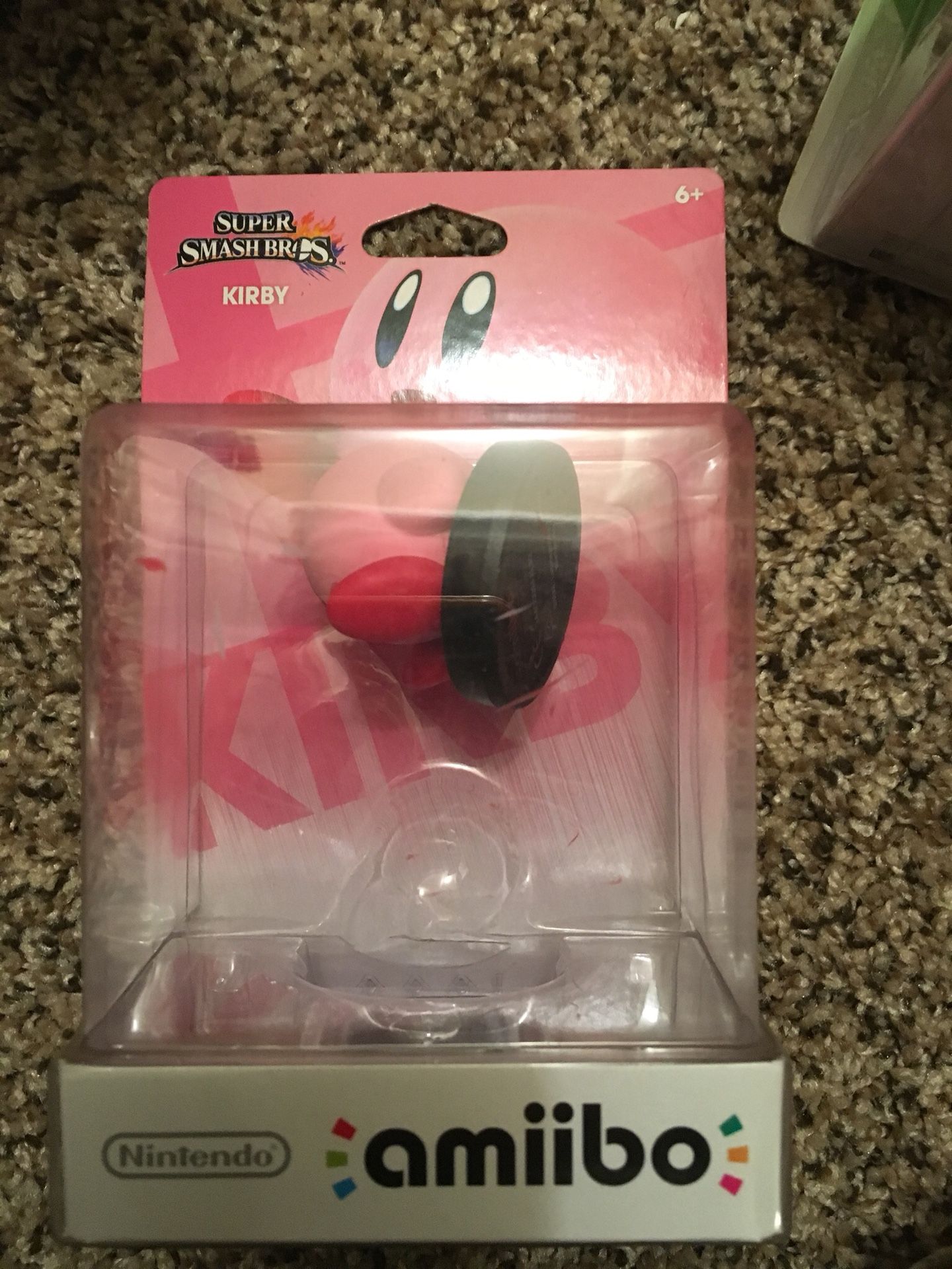Nintendo Amiibo Super Smash Bros Kirby (1st Print, Factory Error Loose in Unopened Box)