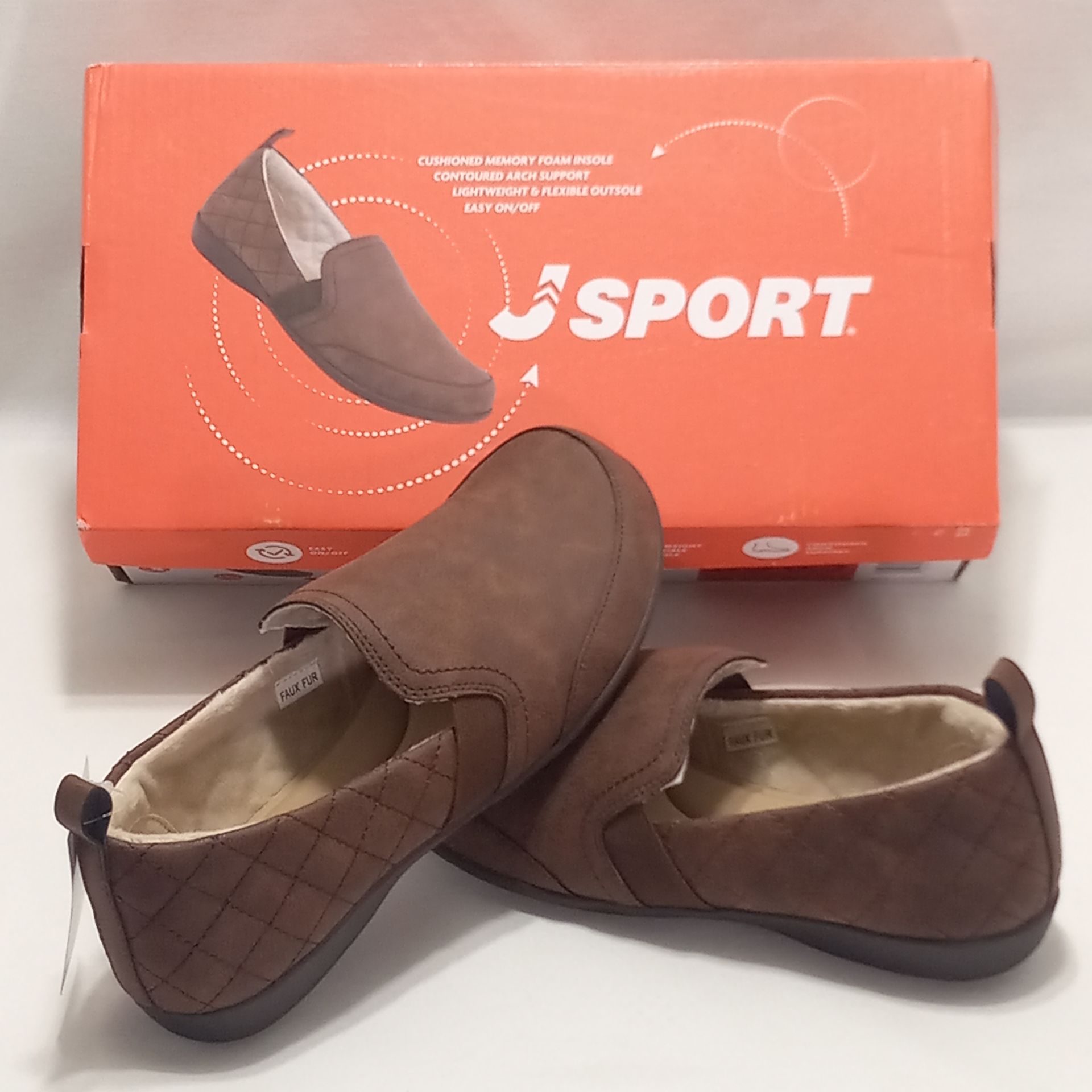 Jsport Women's Casual Slip On Shoe Available in Size 6, 6.5, or 8