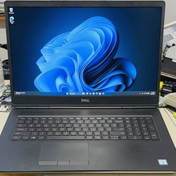 dell precision 7750 windows 11 pro for workstation 32gb memory 512gb ssd intel xeon 6 cores 4gb gpu 17.3 screen 