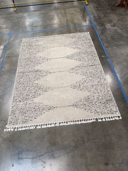 nuLOOM DIANA Sabryna Off White Shag Area Rug 7'10" x 10’