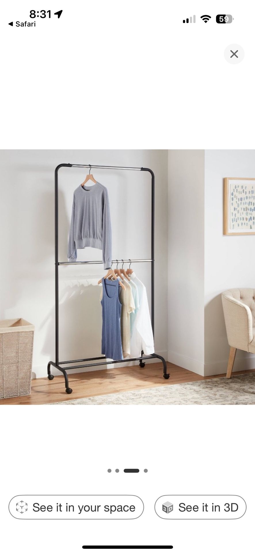 2 Tier Clothing Racks