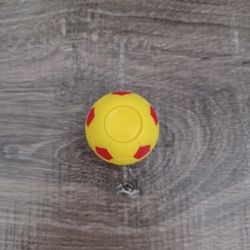 Yellow & Red Soccer Ball Fidget Spinner 